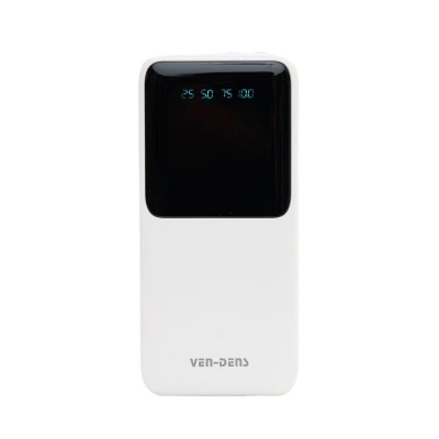 Picture of VEN-DENS 10000 mAh Power Bank 3 in 1 Built in Charging Cable Display VD-PB045