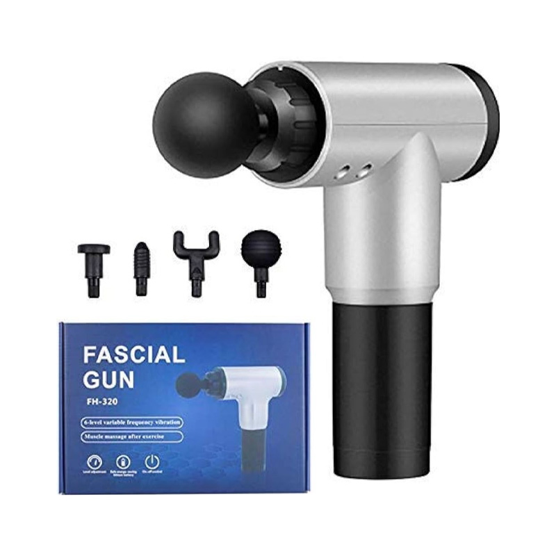 Picture of Fascial Gun KH-320 Electric Muscle Massager - 6 Speed Vibrating Handheld Therapy Device for Body Pain Relief - ফ্যাসিয়াল গান মাসাজার