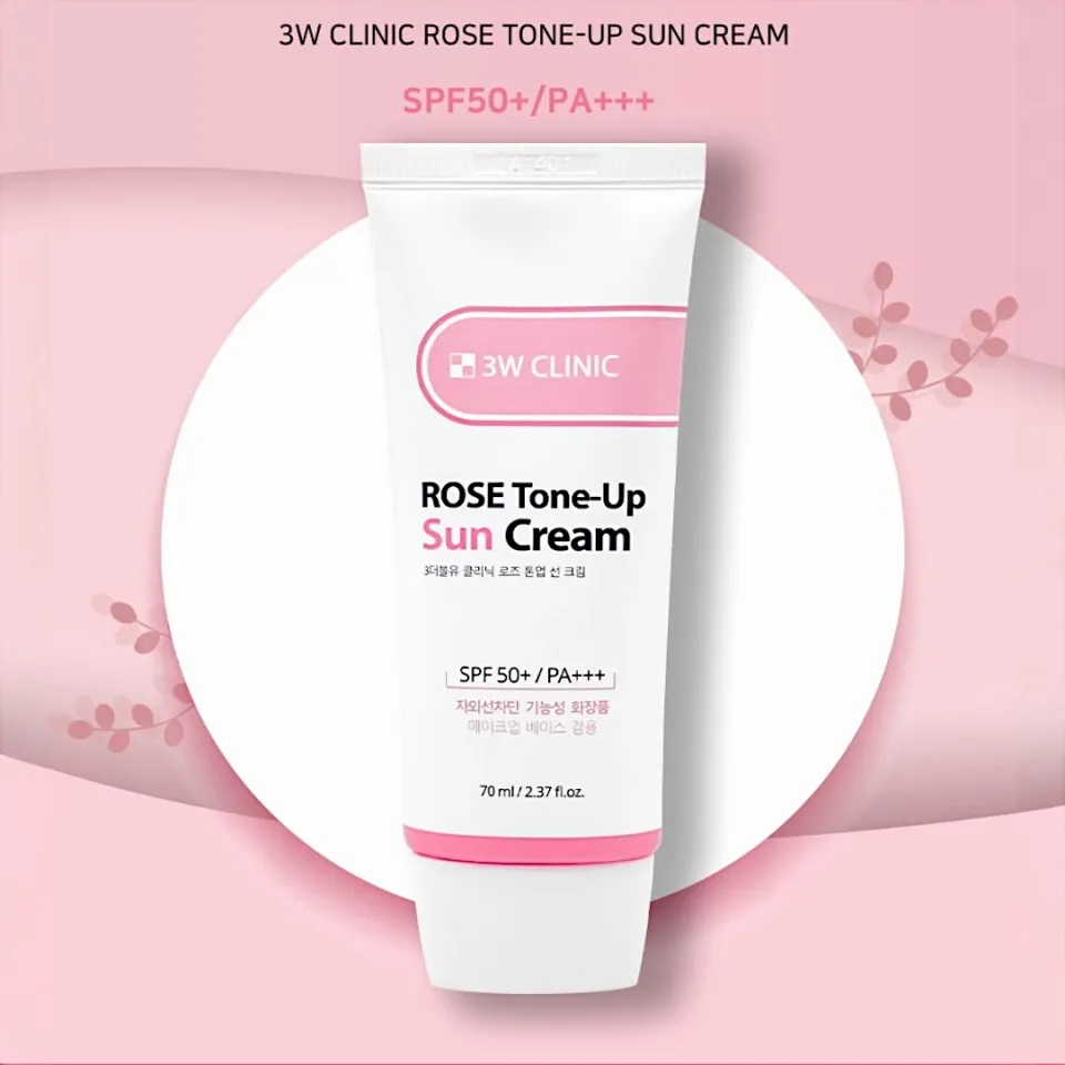 Picture of 3W Clinc Rose Tone up sun cream SPF50+ PA+++ 70ml
