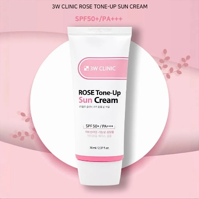 Picture of 3W Clinc Rose Tone up sun cream SPF50+ PA+++ 70ml