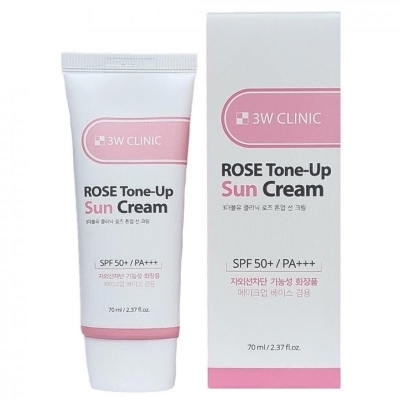 Picture of 3W Clinc Rose Tone up sun cream SPF50+ PA+++ 70ml