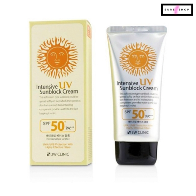Picture of 3W Clinic Intensive UV Sunblock Cream SPF50+ Pa+++ - 70ml