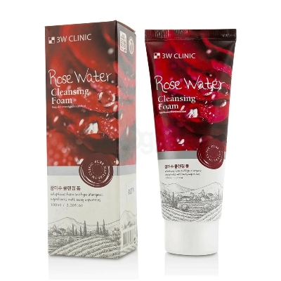 Picture of 3W Clinic Rose Cleansing Foam 100ml