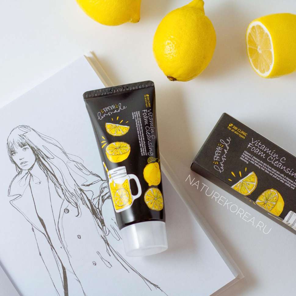 Picture of 3W Clinic Vitamin C Foam Cleansing - 100ml​