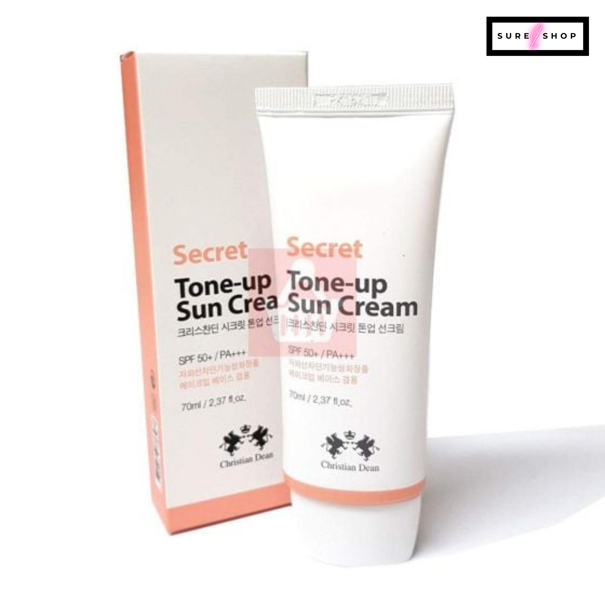 Picture of Christian Dean Secret Tone-Up Sun Cream with SPF50+ - 70ml