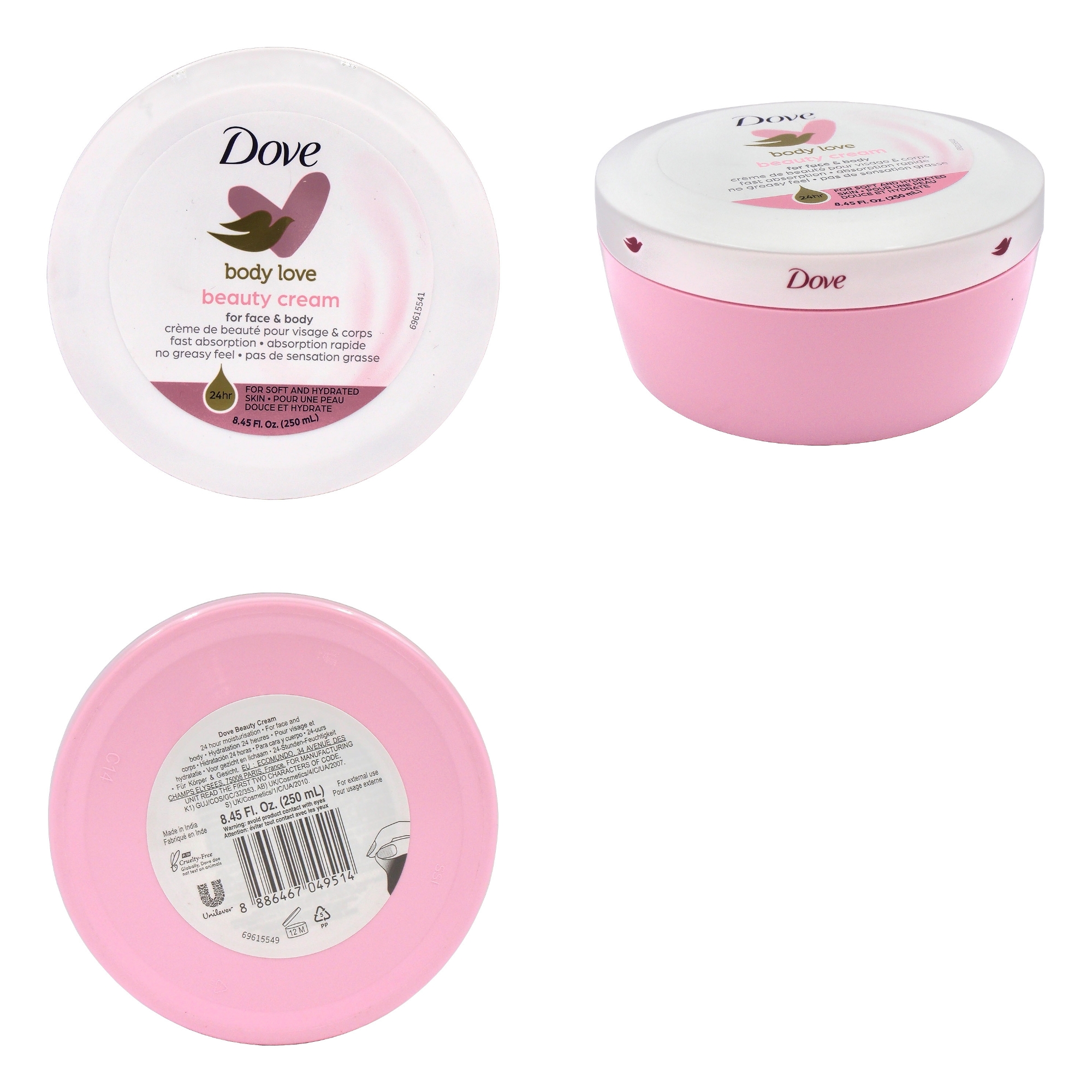 Picture of Dove body love beauty cream deep moisturisation International