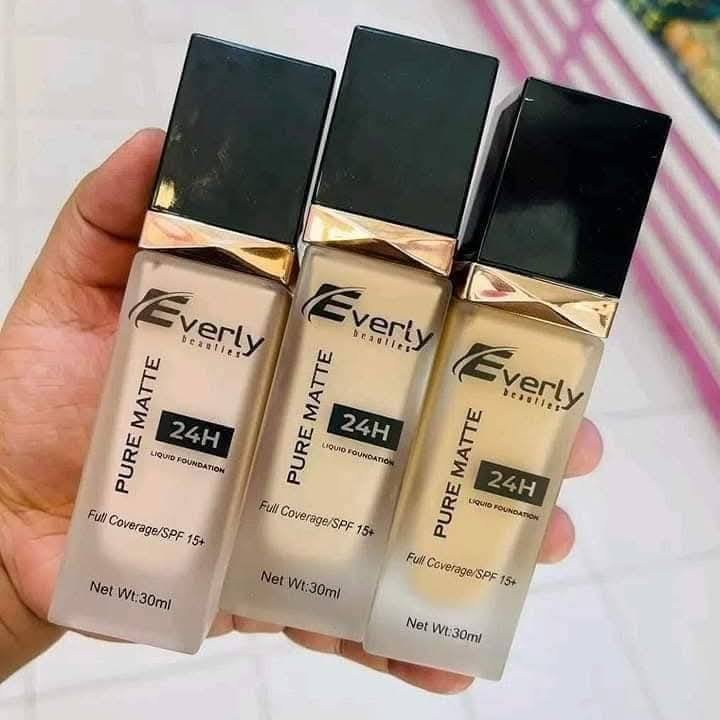 Picture of Everly Beauties Foundation Pure Matte Full Coverage Liquid Foundation with Spf 15+