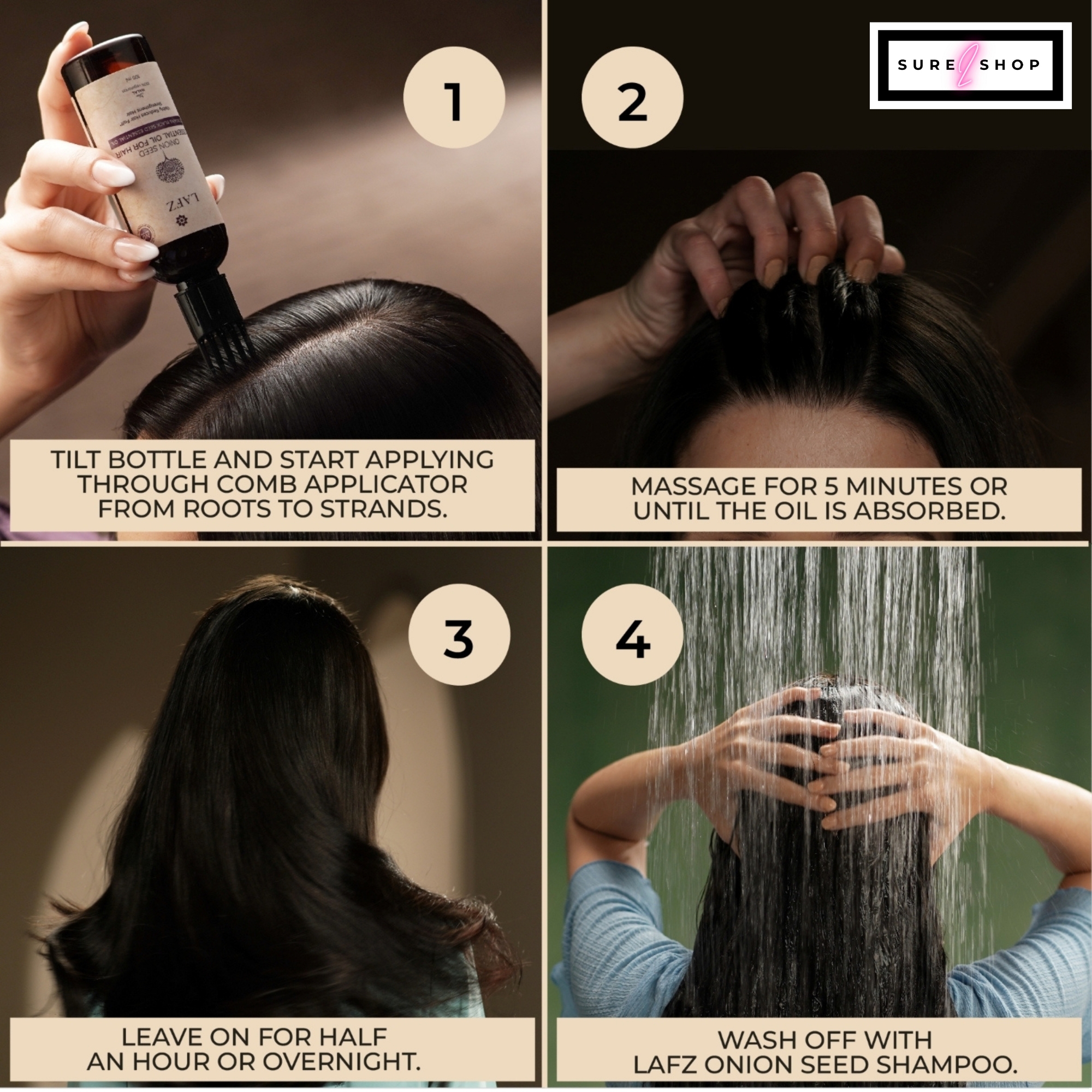 Picture of Lafz Essential Onion And Black Seed Hair Oil (45ml)