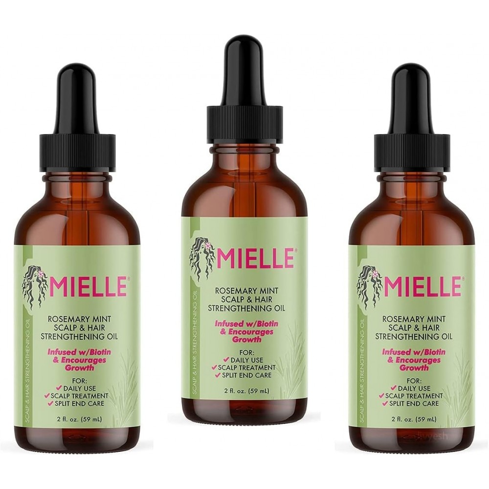 Picture of Mielle Organics Rosemary Mint Scalp & Hair Strengthening Oil for All Hair Types, 2 Ounce
