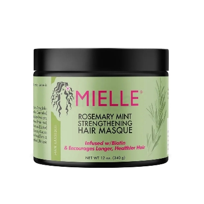 Picture of Mielle Rosemary Mint Strengthening Hair Mask 340g Deep Hydrating Moisturizing Natural Organic Hair Oil