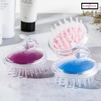 Picture of Shampoo Brush / Hair Scalp Massage Brush Silicone Hair Care