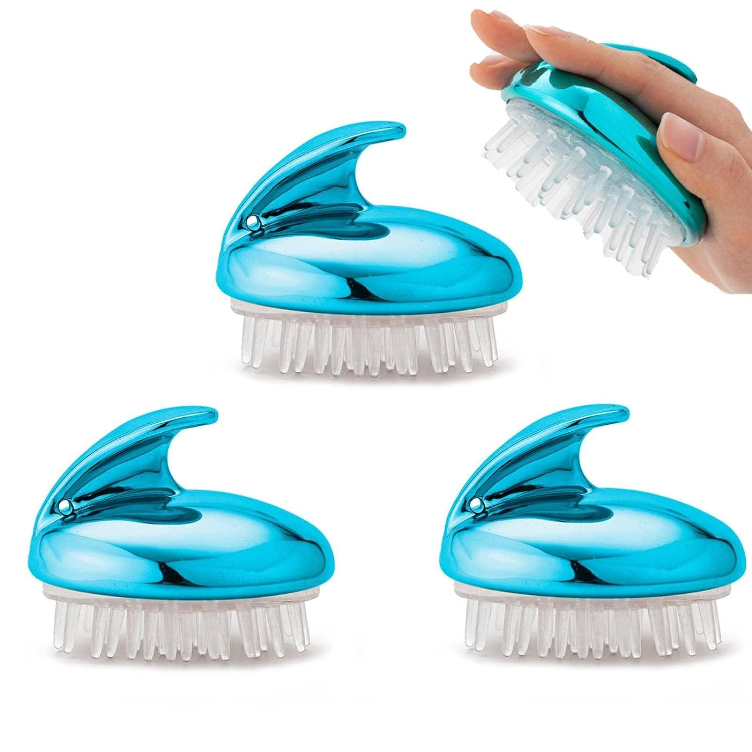 Picture of Shampoo Brush / Hair Scalp Massage Brush Silicone Hair Care