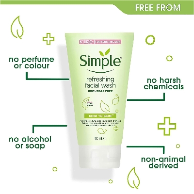 Picture of Simple Kind to Skin Refreshing Facial Wash Gel 150ml
