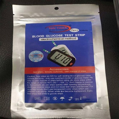 Picture of SafeTouch Glucose Meter Strips - Pack of 25 Pieces in a Travel-Friendly Pack