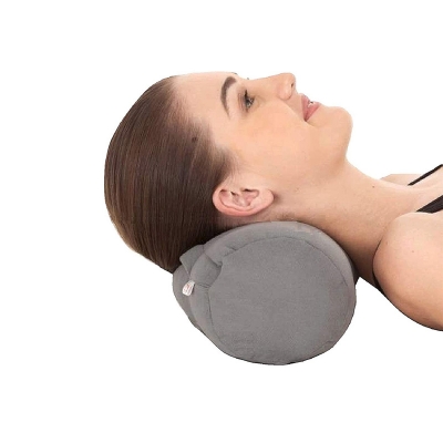 Picture of Ergonomically Designed High-Density PU FoamSoft Cushiony Feel and Plush Orthopaedic Neck and Back Support Round Cervical Pillow for Women and Men Universal Size
