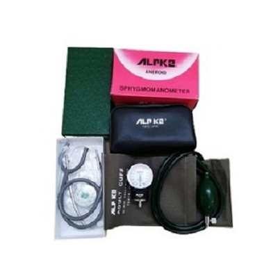 Picture of ALPK2 Japan Blood Pressure Monitor Aneroid Sphygmomanometer - Analog BP Machine Set With Stethoscope