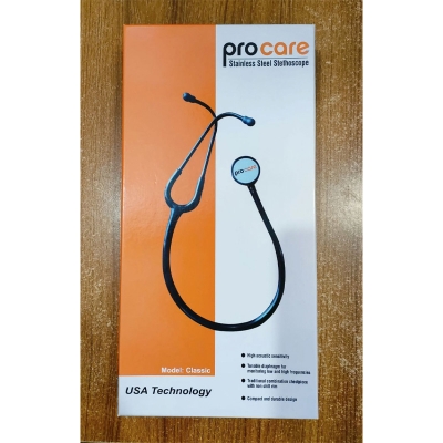Picture of All Black Stethoscope Procrare