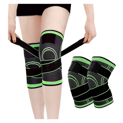 Picture of Knee Brace with Adjustable Strap Knee Support & Pain Relief for Sport Running