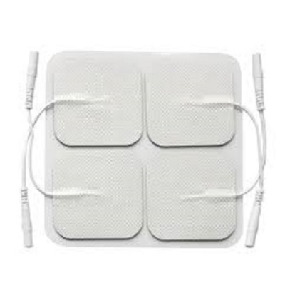 Picture of 2 Pair 5x5cm Electrode Pads for Electric Tens Acupuncture Digital Therapy Machine for Slimming Electric Body Massager Frequency