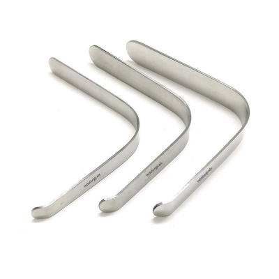 Picture of Stainless Steel L-Shape Tongue Depressor (Set of 3 Pieces)