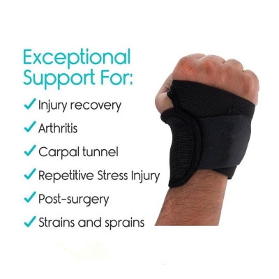 Picture of aiba Thumb & Wrist Support Wrap Brace Binder Stabilizer for Men & Women Gym Workout Sports Hand Injuries Warmer Band, Pain Relief, Arthritis, Tendonitis, Supporter