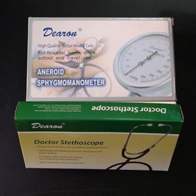Picture of Aneroid Sphygmomanometer Manual Blood Pressure Mechine With Stethoscope