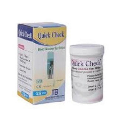 Picture of Blood Glucose  QUICK CHEK Test Strips - 25 pcs