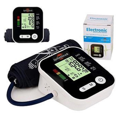 Picture of Electronic Black  digital blood pressure monitor sphygmomanometer