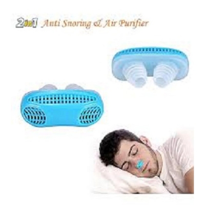 Picture of 2 In 1 Anti Snoring and Air Purifier Silicone Snore Nose Clip Vents