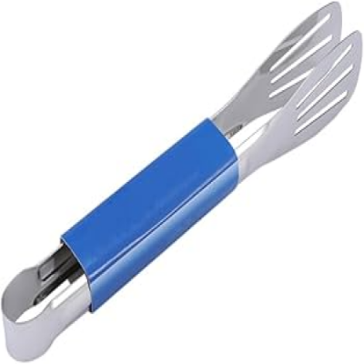 Picture of Stainless Steel Chimta or Food Clip Color Blue