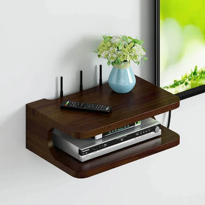 Picture of Wall Mount Wi-Fi Router Storage Paraphernalia Holder Set Top Box Stand