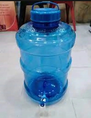 Picture of water jarl 20 litre with tap-Molded built-in handle for convenient carrying 120mm wide -ade from 100% virgin - Innovative Design