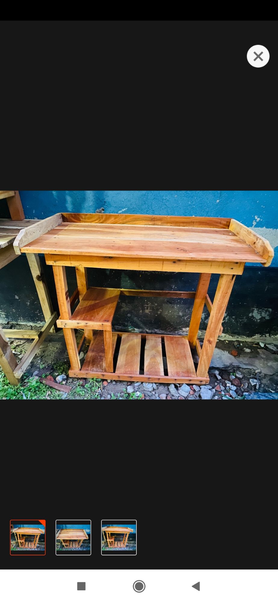 Picture of Kitchen Table Burner With Wooden Gas - Vintage Burner for Classic Cooking - Kitchen Burner