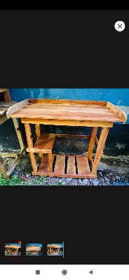 Picture of Kitchen Table Burner With Wooden Gas - Vintage Burner for Classic Cooking - Kitchen Burner