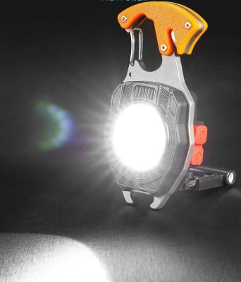 Picture of Rechargeable Keychain Powerfull Led Flashlight And Lighter - Multicolor