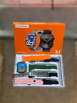 Picture of KW2 Max Smartwatch With 3 Bracelets – 49mm - Multicolor