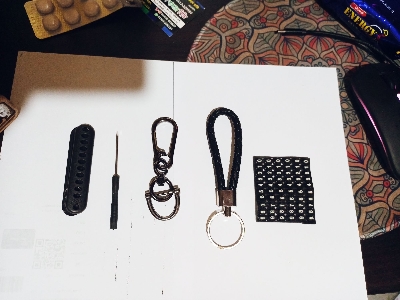 Picture of Anti-Lost Keychain Pendant With Phone Number Strip Braided Rope Car Keychain Keyring