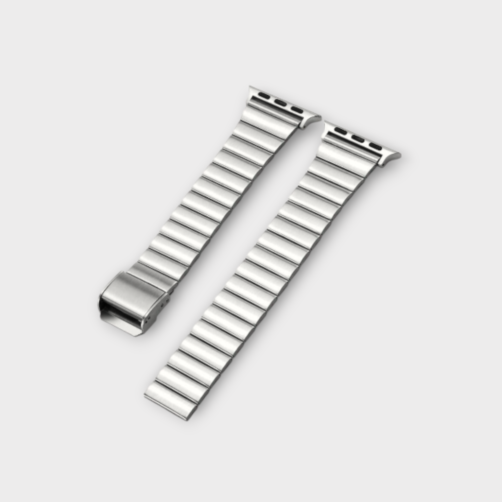 Picture of Premium Stainless Steel Metal Link Strap for Smartwatch – Silver/Black