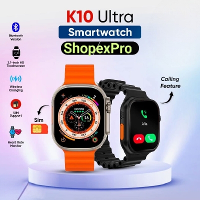 Picture of K10 Ultra Smart Watch | SIM Support 4G Calling | Fitness Tracker | Heart Rate Monitor