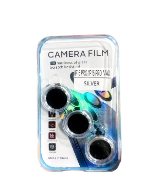 Picture of iPhone 12/13/14/15/16 Pro & Max Camera Lens Protector – 9H Tempered Glass Silver)