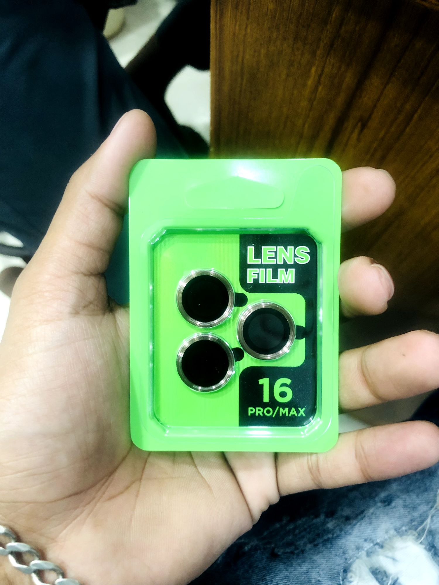 Picture of iPhone 12/13/14/15/16 Pro & Max Camera Lens Protector – 9H Tempered Glass Silver)