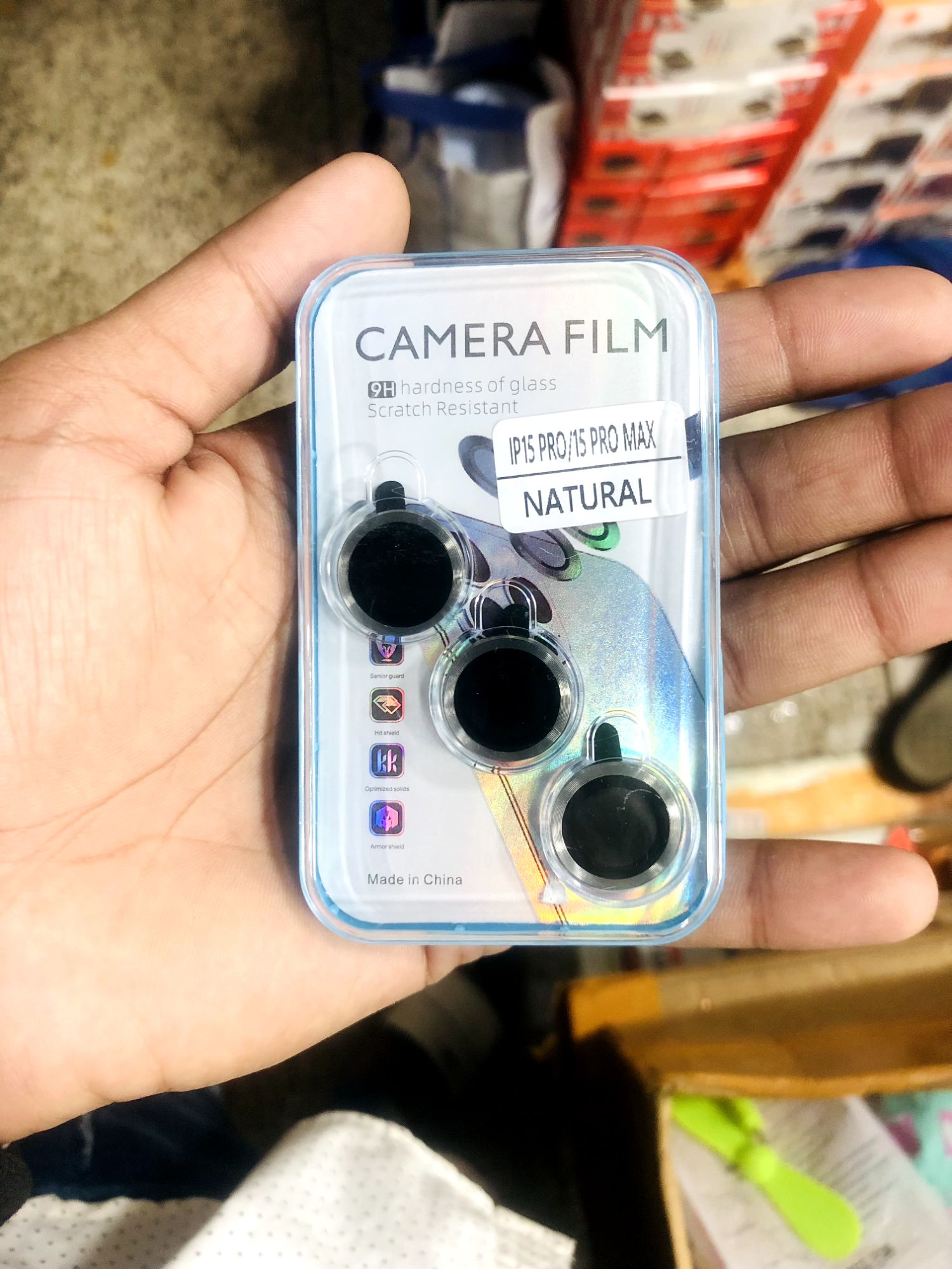 Picture of iPhone 12/13/14/15/16 Pro & Max Camera Lens Protector – 9H Tempered Glass Silver)