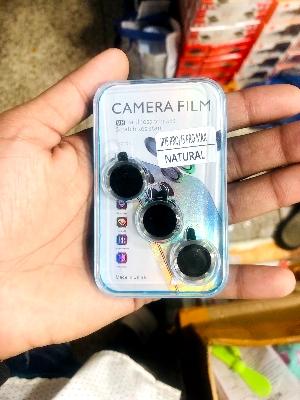 Picture of iPhone 12/13/14/15/16 Pro & Max Camera Lens Protector – 9H Tempered Glass Silver)