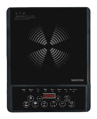 Picture of Walton Heat Master Elite Infrared Cooker - 2000 Watt  (Black) Adjustable and Touch Screen Panel, Rapid Heating and Faster Cooking time