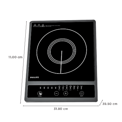 Picture of Philips HD4944 Induction Cooker 1000-Series – 1500W| Designed for fast, Energy-efficient, and safe cooking, 8 Preset Cooking Menus, Advanced Heating Technology