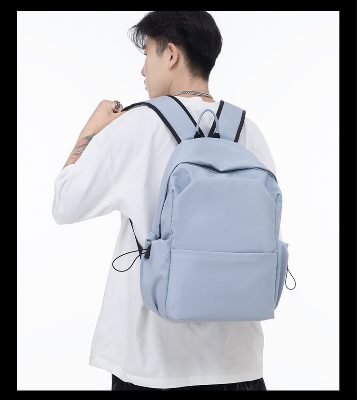 Picture of Minimalist Black Backpack for Every Day Hustle - light blue