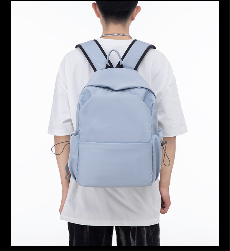 Picture of Minimalist Black Backpack for Every Day Hustle - light blue