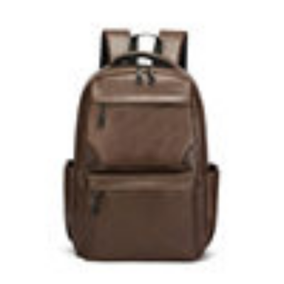 Picture of Style PU Leather Fashion Mens Backpack - Dark Brown