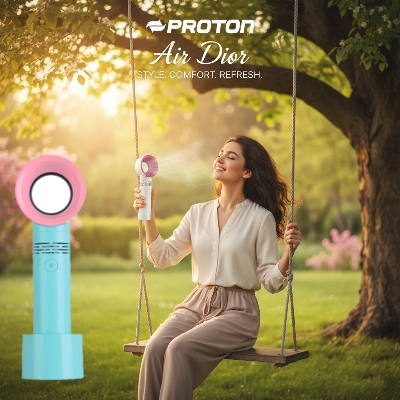 Picture of Proton Mini Fan – AirDior, Portable USB Rechargeable Bladeless Mini Fan/Handheld Cooling Dryer, Essential Eyelash Extension Supplies 