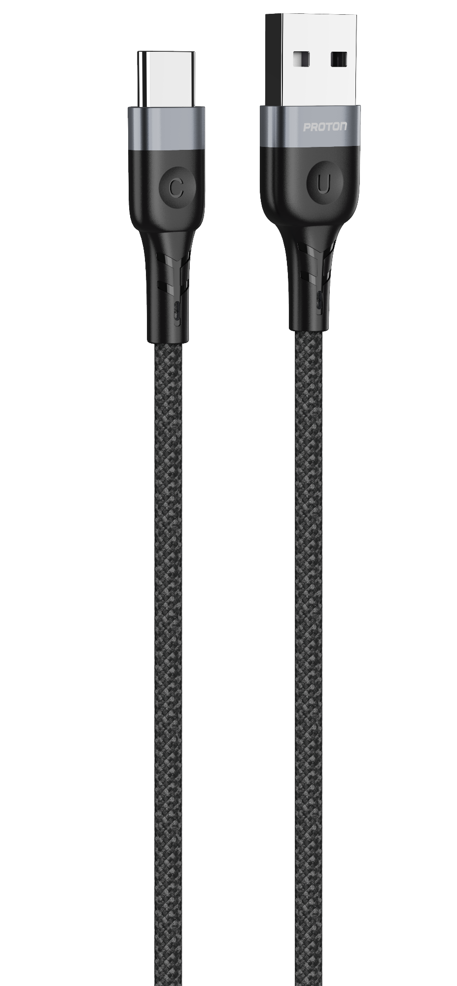 Picture of Proton Fast Charging-USB Cable Spark A-C -1MNylon Braided  3A Cable 